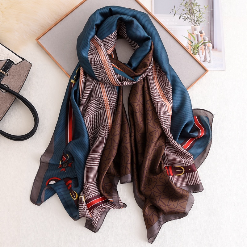 Woman Soft Long Silk Scarf