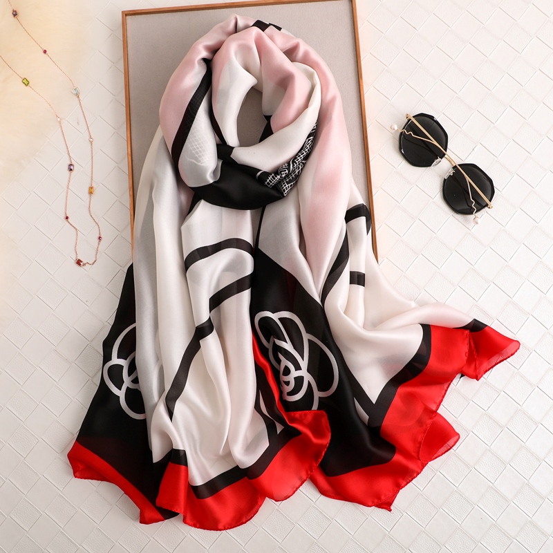 Woman Soft Long Silk Scarf