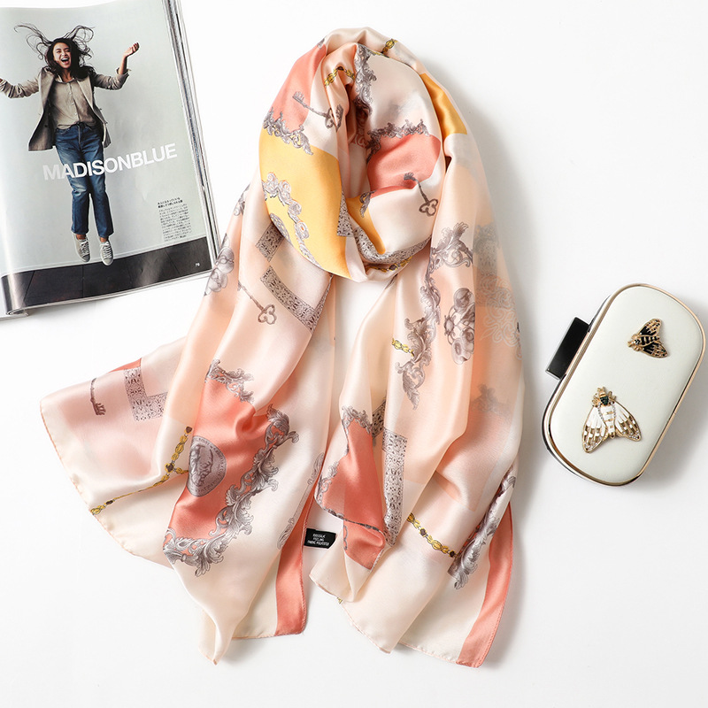 Woman Soft Long Silk Scarf