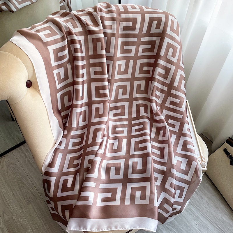 Women Soft Long Silk Scarf