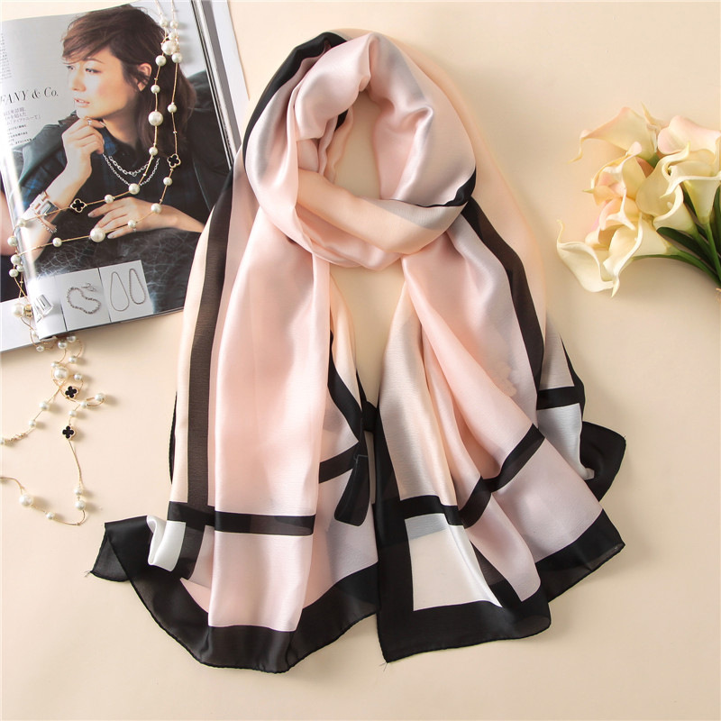 Woman Soft Long Silk Scarf