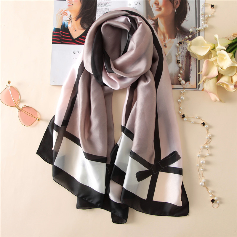 Woman Soft Long Silk Scarf