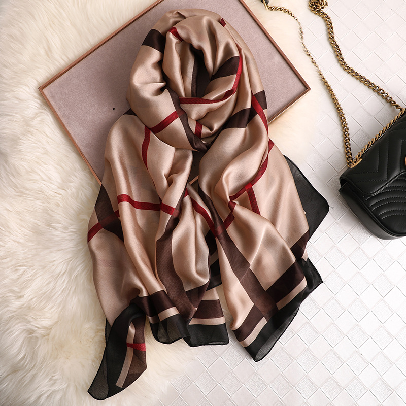Woman Soft Long Silk Scarf