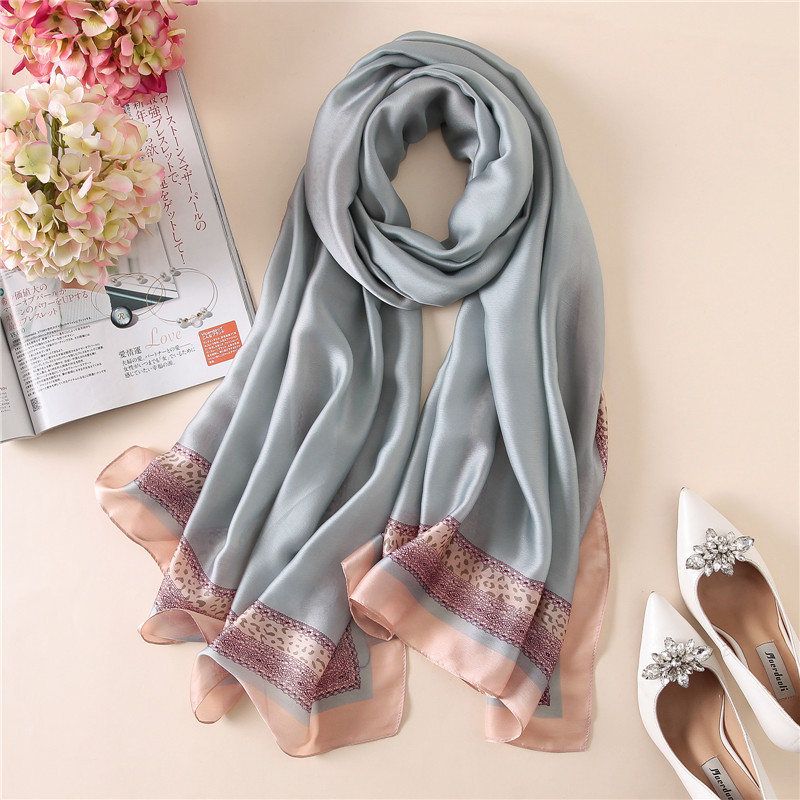 Woman Soft Long Silk Scarf