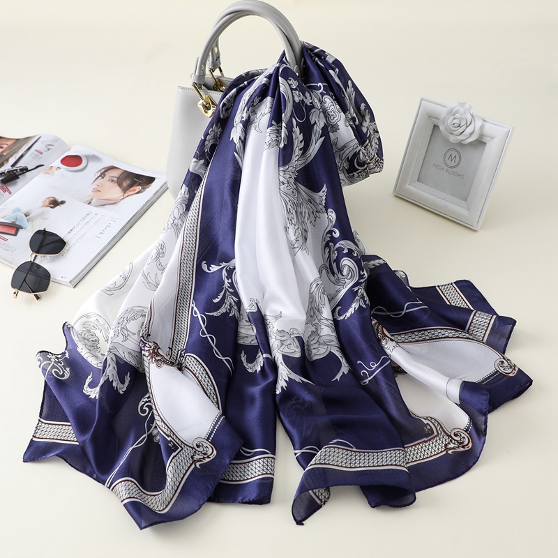 Woman Soft Long Silk Scarf