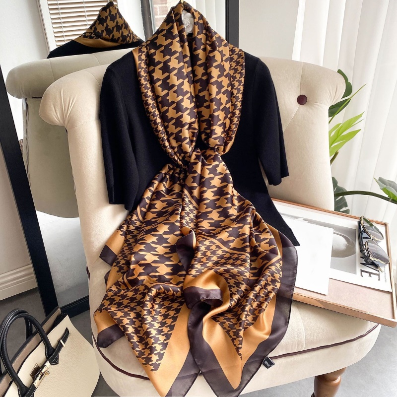 Woman Soft Long Silk Scarf