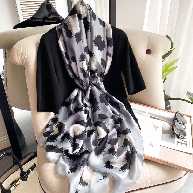 Woman Soft Long Silk Scarf