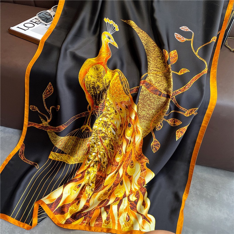 Woman Soft Long Silk Scarf