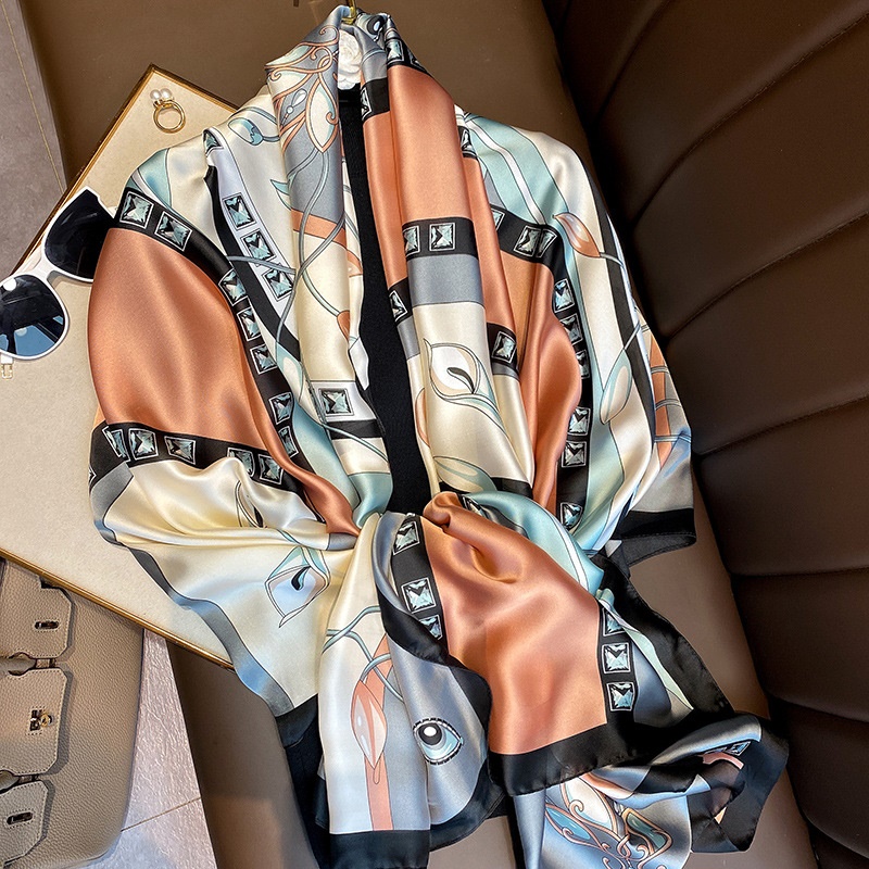 Woman Soft Long Silk Scarf