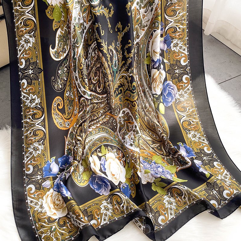 Woman Soft Long Silk Scarf