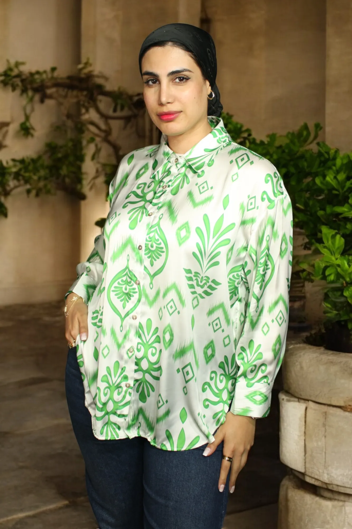 Women's Shirt Satin color option