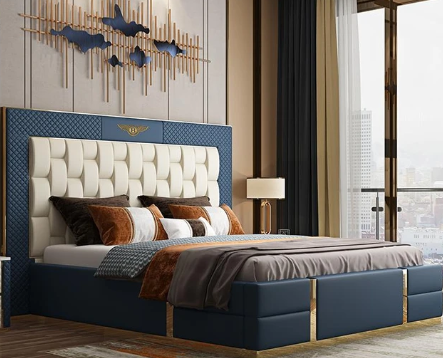 Leather Double Bed