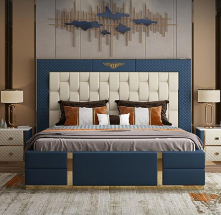 Leather Double Bed