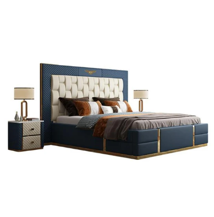 Leather Double Bed