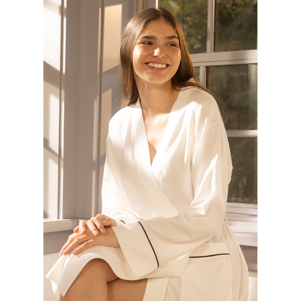 Penelope Cold White Dressing Gown
