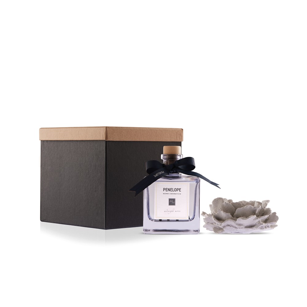 Penelope Jasmin Sandalwood Room Fragrance With Rose Stone Anthracite