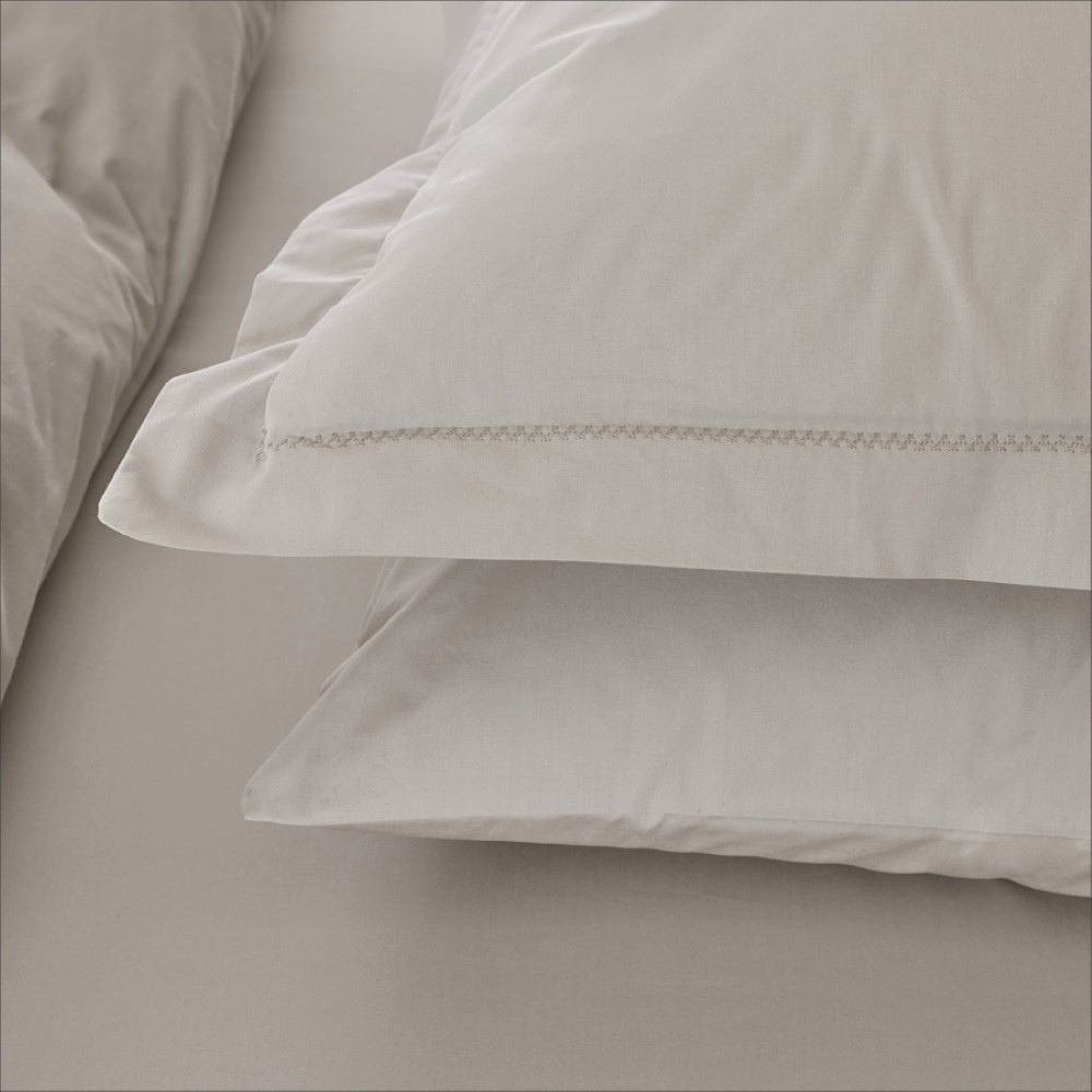 Penelope Catrine Percale Easy Care 160*220 Cm Duvet Cover Set Single Light Grey