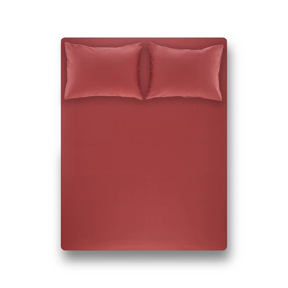 Penelope Laura Percale Easy Care Fitted Sheet Set Coral