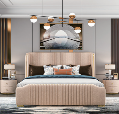 Leather Double Bed