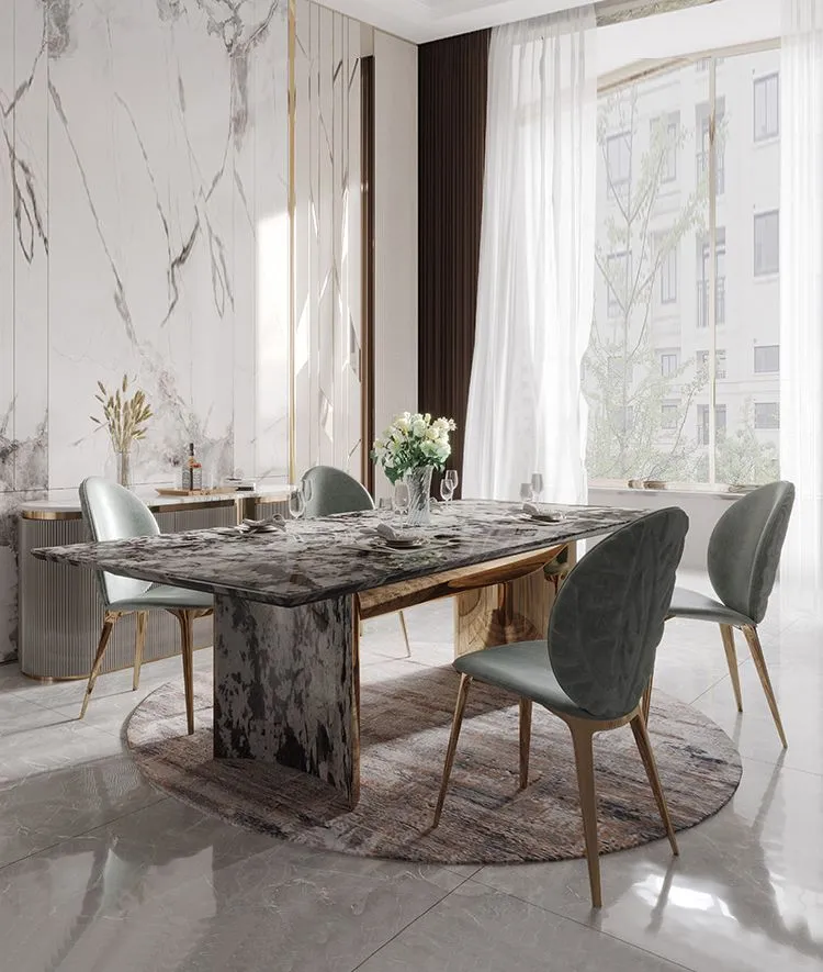 Dining table and chairs