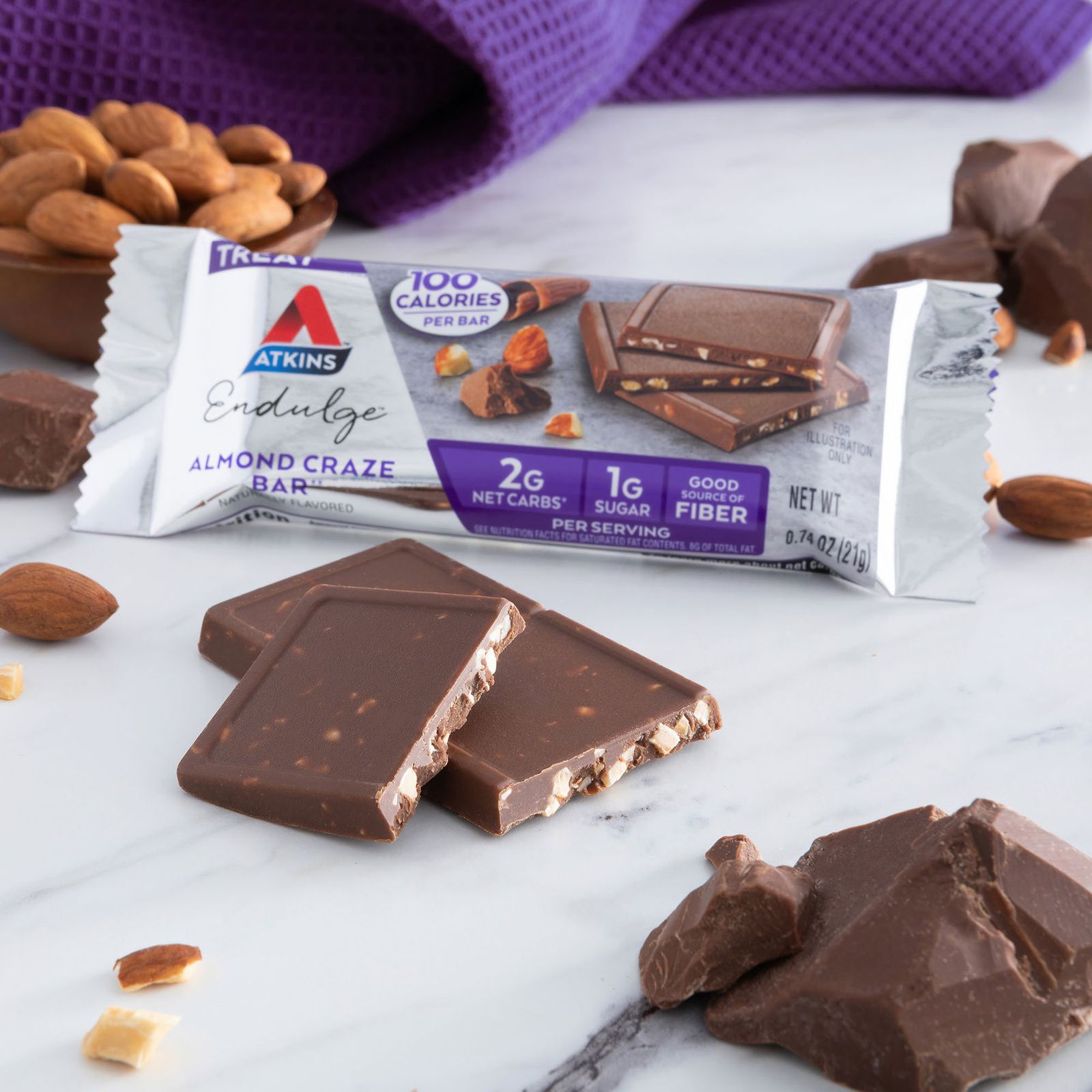 Atkins Almond Craze Bar