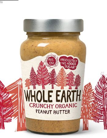 Whole Earth Crunchy Organic Peanut Butter
