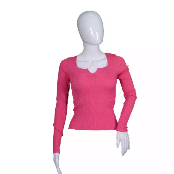 Women's Square Neck Notch V Neck long Sleeve Bodysuit Tops