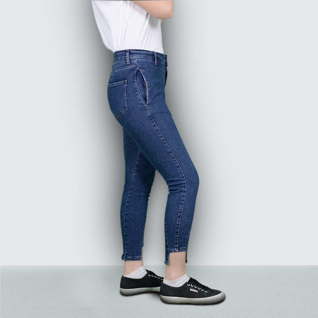Womens Cotton High-Waist