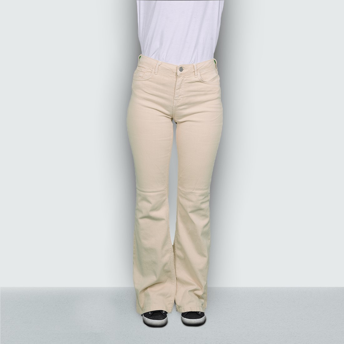 Women's high waisted wide leg jeans