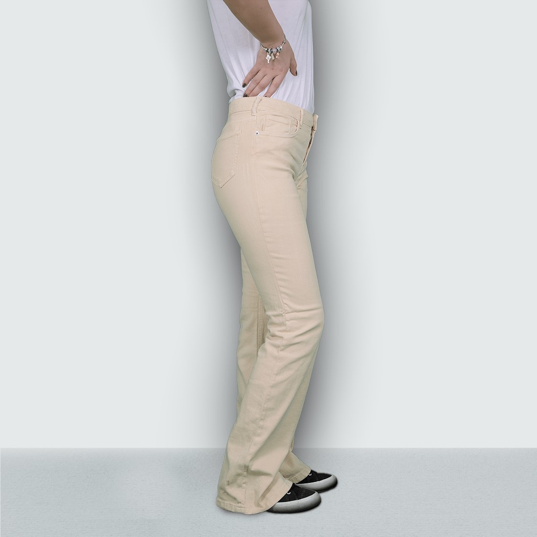 Women's high waisted wide leg jeans