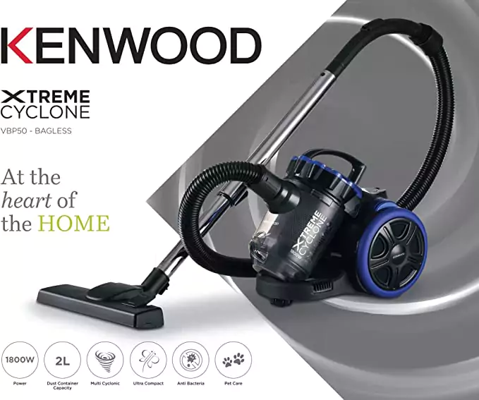 Kenwood Vacuum Cleaner Multi Cyclonic Bagless - VBP50.000BB