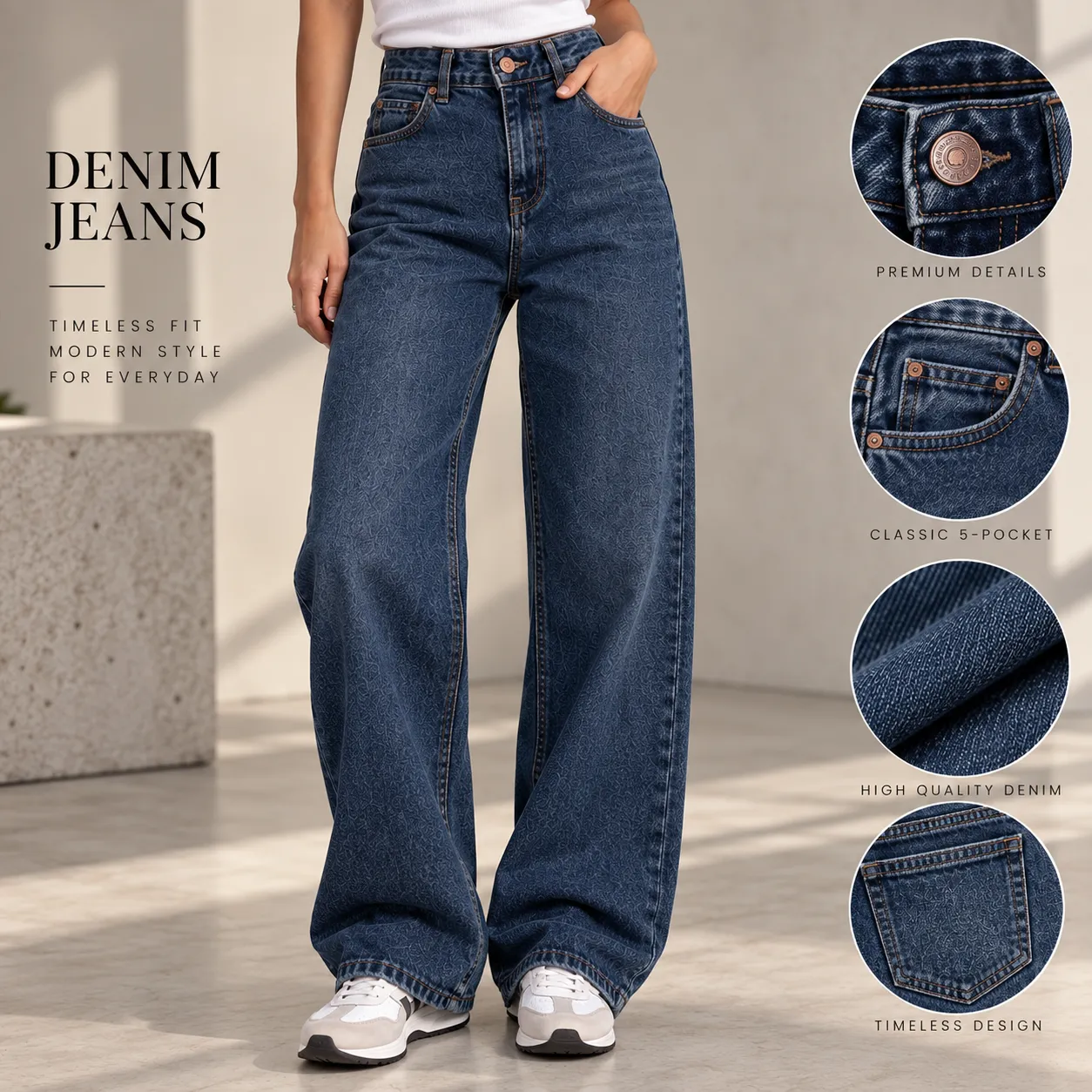 Women's High Waisted Jeans