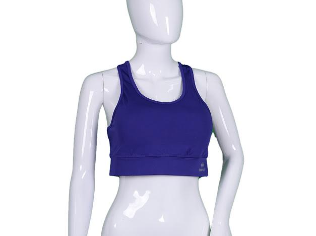 Women's Sports Bustier with Back Detailed Slim Fit U-Neck