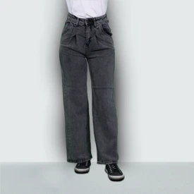 Hight Waist Straight Jeans