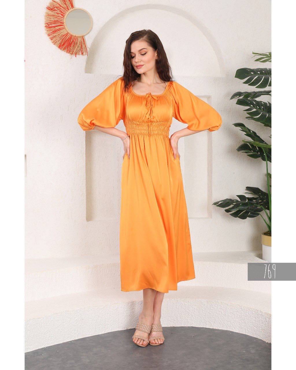 Women's Midi Dress Long Sleeve
