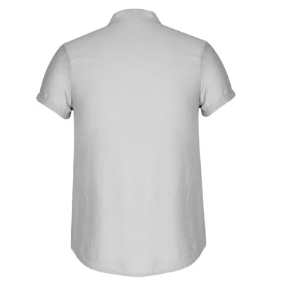 Men Cotton Shirt Casual Short Sleeve
