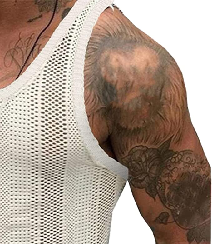 Men's Mesh Tank Top, Sleeveless
