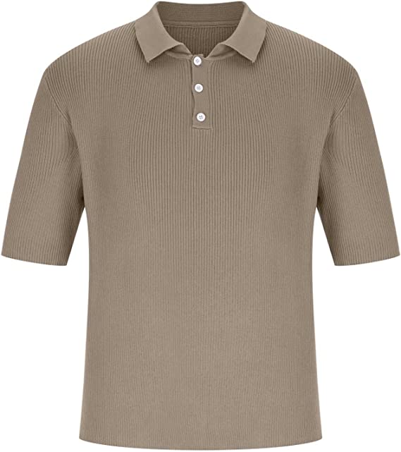 Shirts For Men Half Button Lapel Collar Short Sleeve