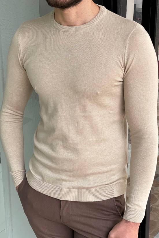 Slim Fit Crew Neck Knitwear Sweater