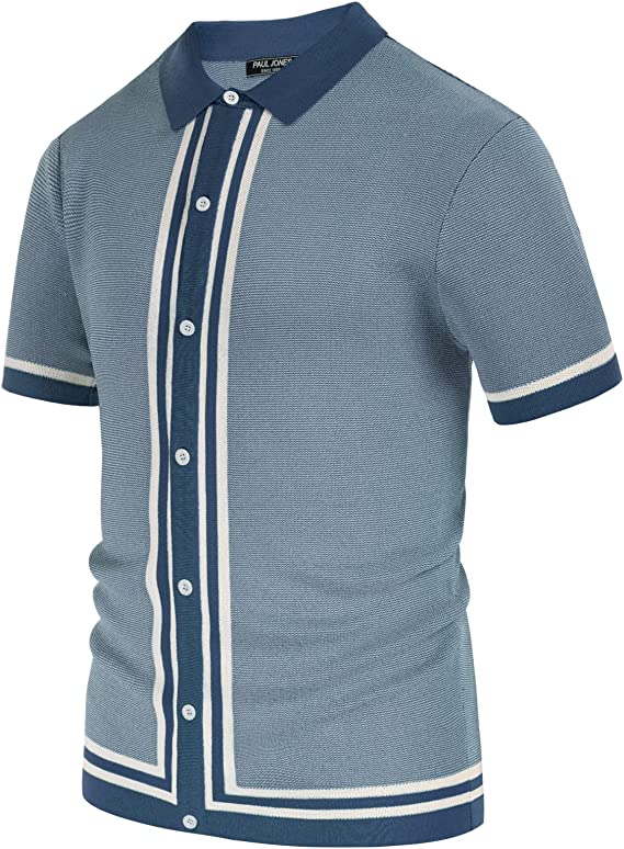 Men's Vintage Stripe Knit Shirts