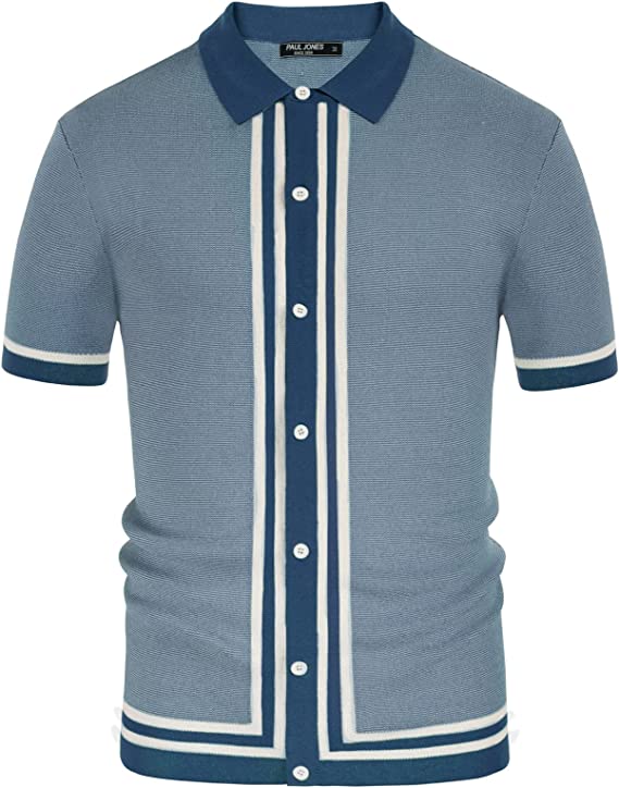 Men's Vintage Stripe Knit Shirts