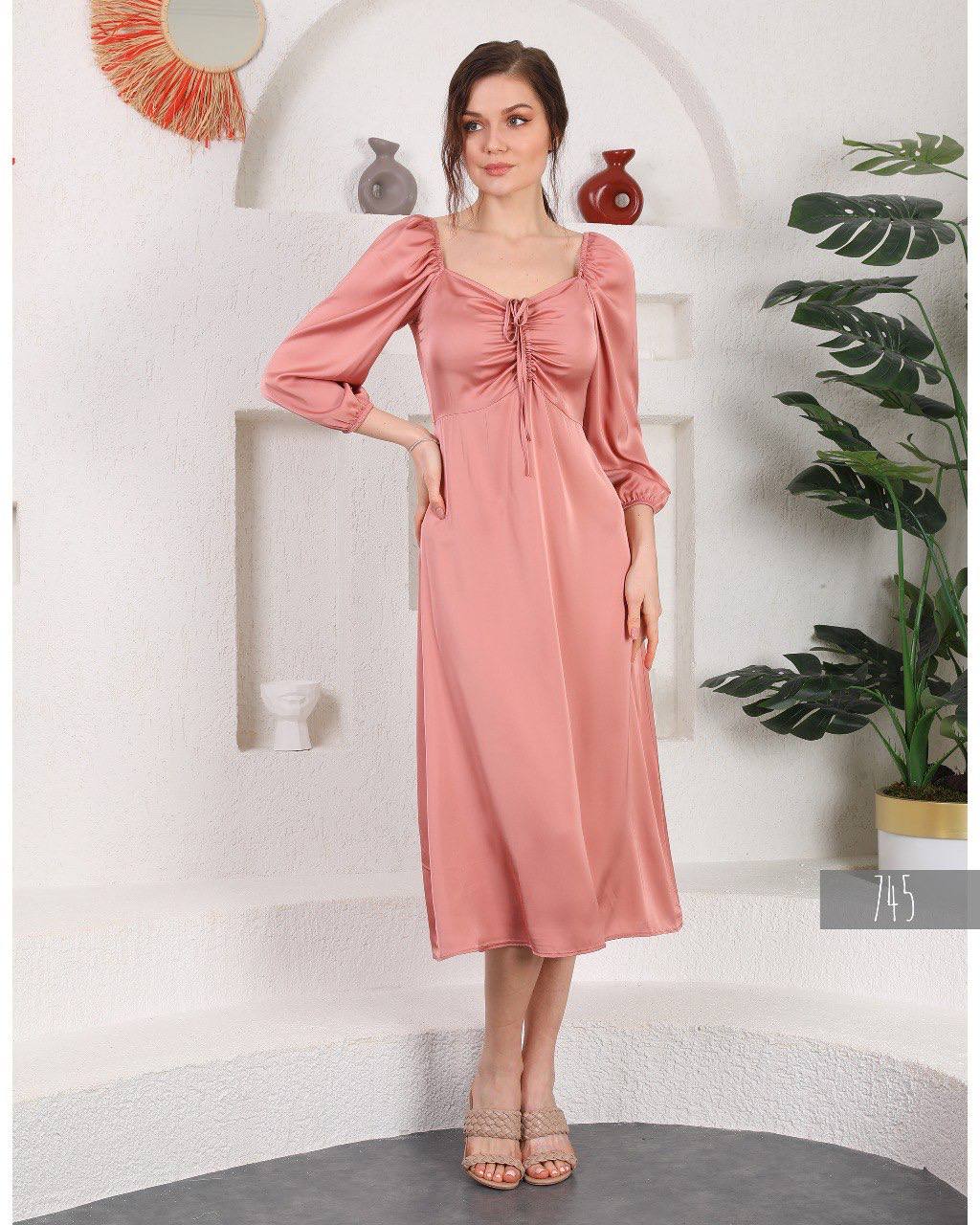 Satin Midaxi Dress
