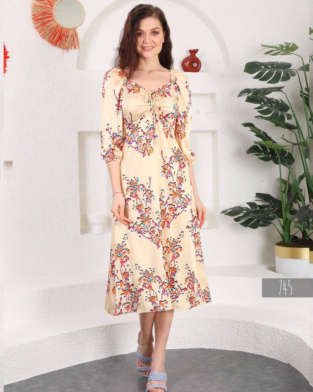 Satin Midaxi Dress