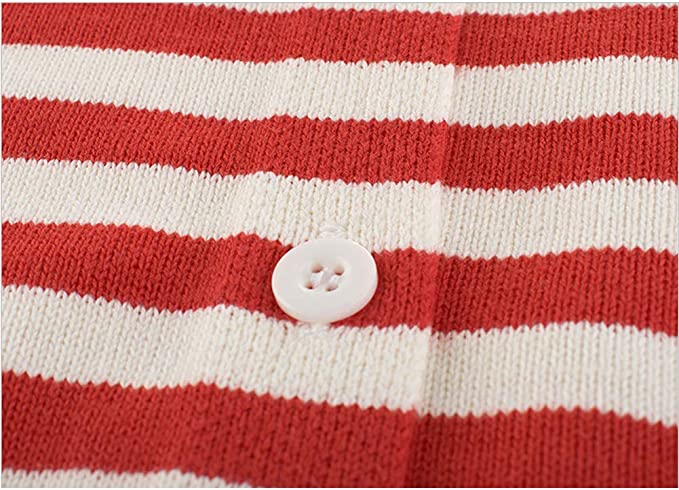 Girls Cardigan Sweater Crewneck Long Sleeve