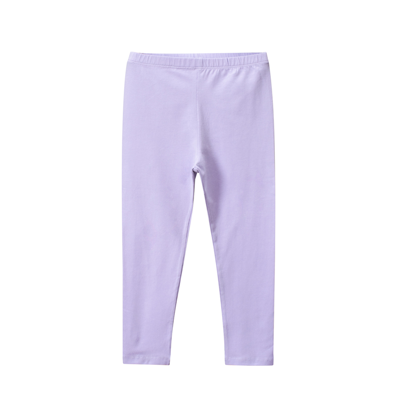 Elastic Waist Basic Cotton Girl Long Leggings