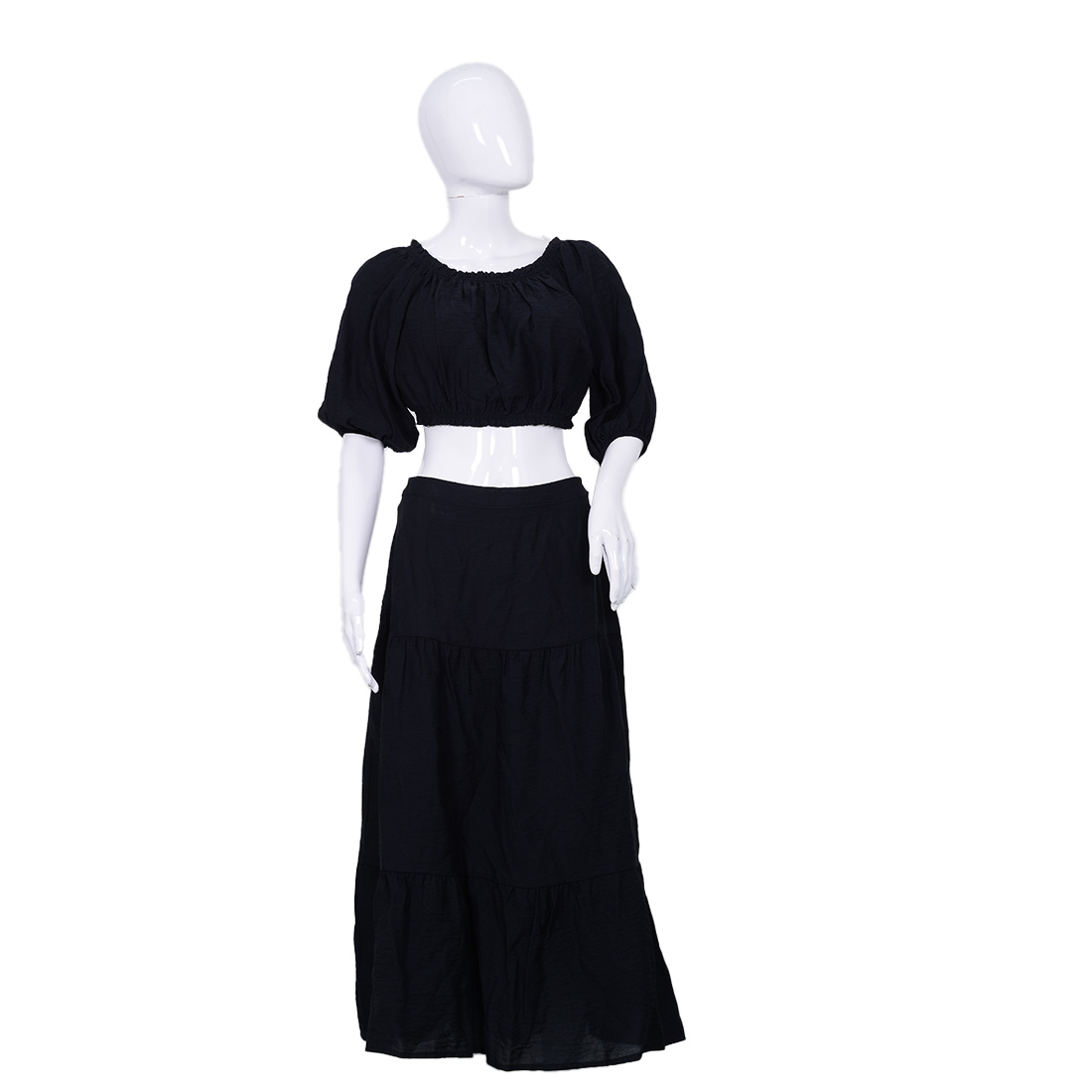 A set of skirt and a top