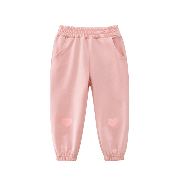 Elastic Waist Baby Girl Tracksuit Bottom