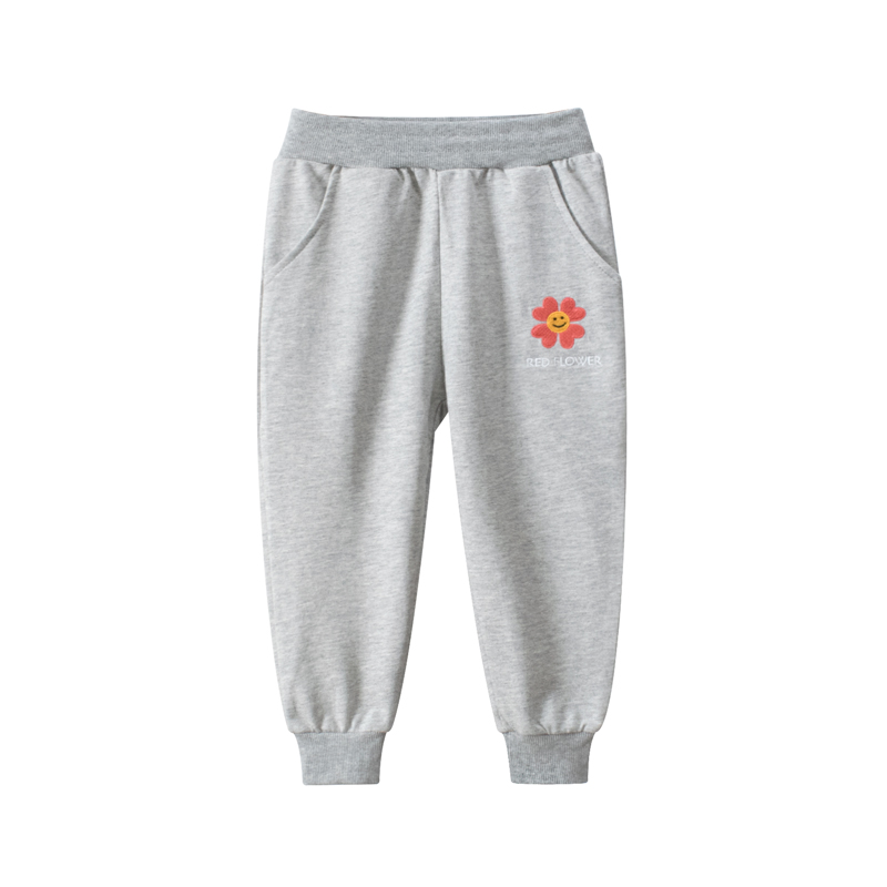 Elastic Waist Baby Girl Tracksuit Bottom