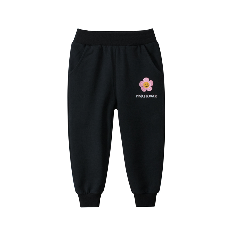 Elastic Waist Baby Girl Tracksuit Bottom