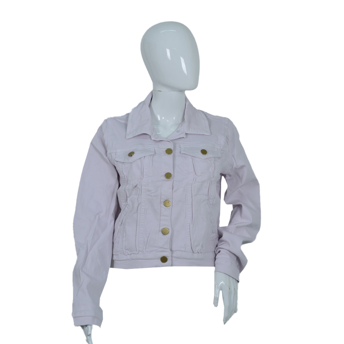 Women's White Cropped Jacket